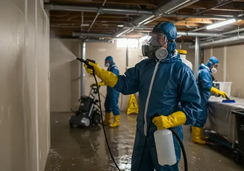 Basement Sanitization and Antimicrobial Treatment process in Marion County, SC